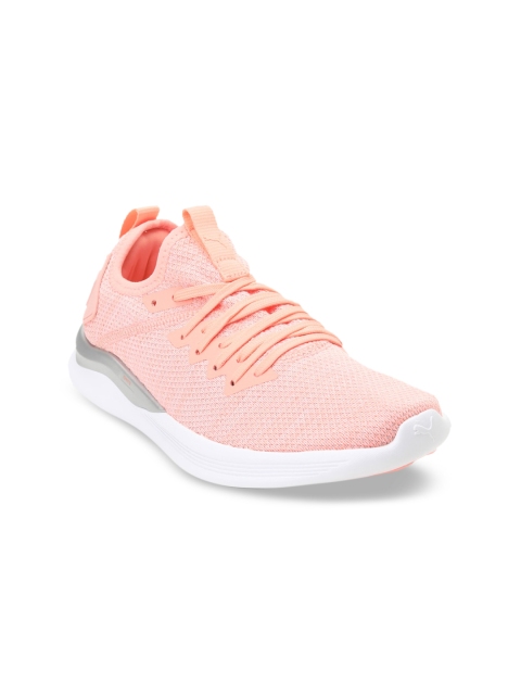 

Puma Girls Peach IGNITE Flash evo Knit Metallic Jr Sports Shoes