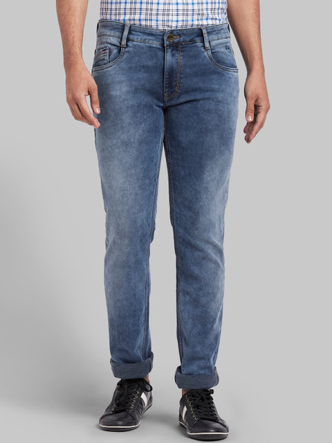 

Parx Men Blue Regular Fit Mid-Rise Clean Look Stretchable Jeans