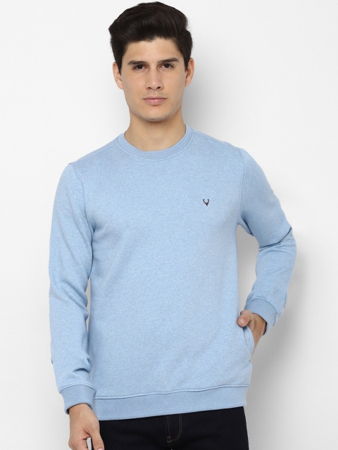 

Allen Solly Men Blue Solid Sweatshirt