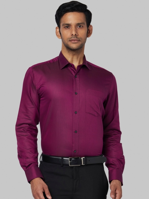 

Park Avenue Men Purple Regular Fit Solid Formal Shirt