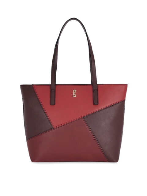 

Global Desi Burgundy & Red Colourblocked Shoulder Bag