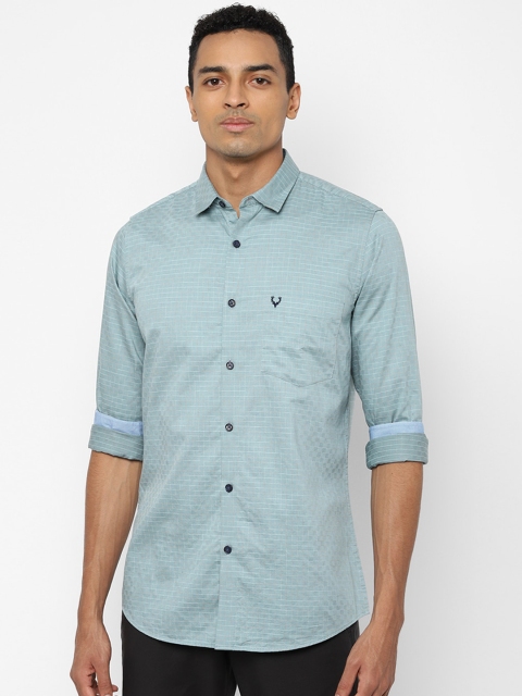 

Allen Solly Men Blue Slim Fit Checked Casual Shirt