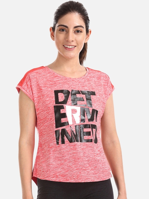

Sugr Women Coral Pink Printed Top