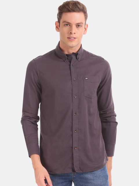 

Arrow Sport Men Charcoal Grey Regular Fit Solid Formal Shirt