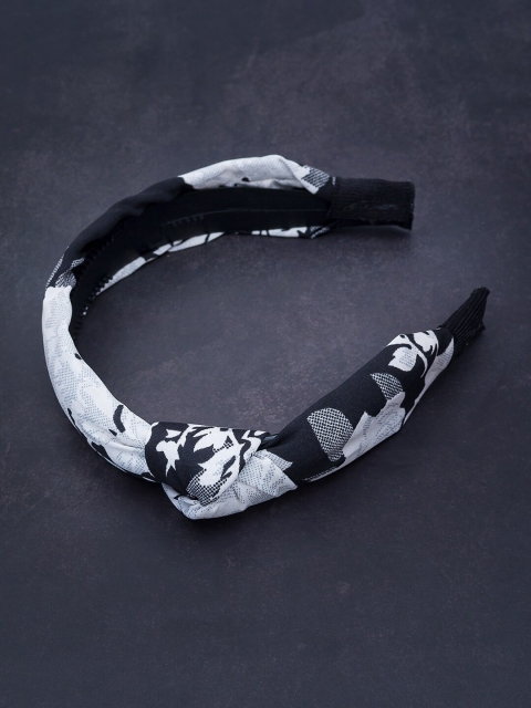 

Golden Peacock Black Hairband