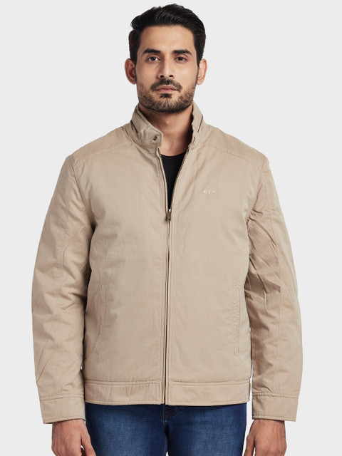 

ColorPlus Men Khaki Solid Padded Jacket