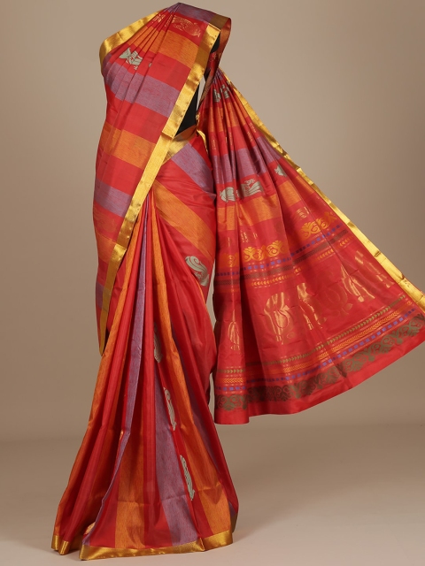 

Pothys Multicoloured Printed Pure Silk Saree, Multi