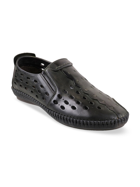 

Mochi Men Green Slip-On Leather Sneakers