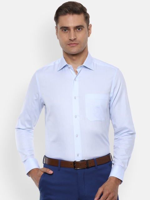 

Louis Philippe Men Blue Regular Fit Solid Formal Shirt