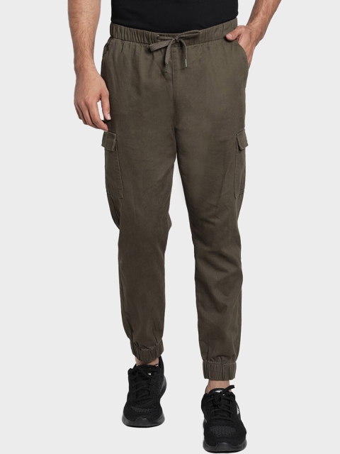 

Red Tape Men Olive Green Regular Fit Solid Joggers