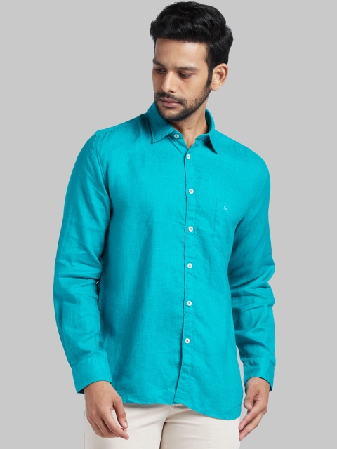 

Parx Men Blue Slim Fit Solid Casual Shirt
