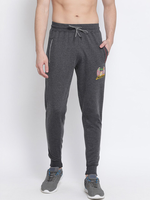 

Genx Men Grey Melange Solid Joggers