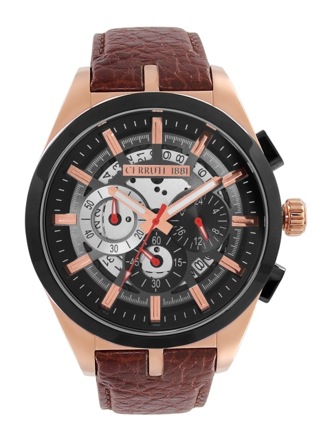 

Cerruti 1881 Men Black Analogue Watch CRA28304