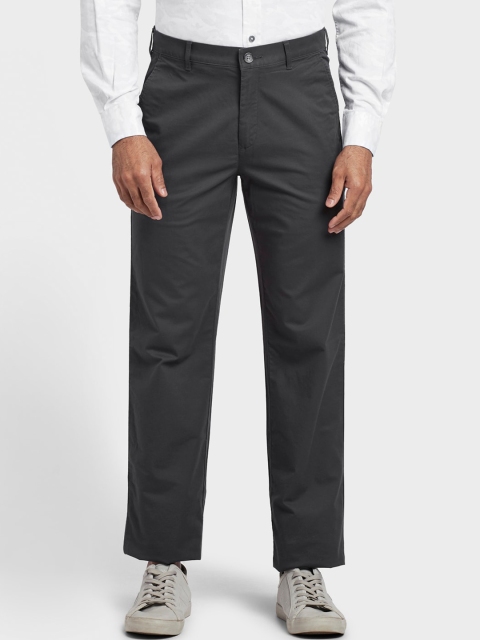 

ColorPlus Men Grey Regular Fit Solid Chinos