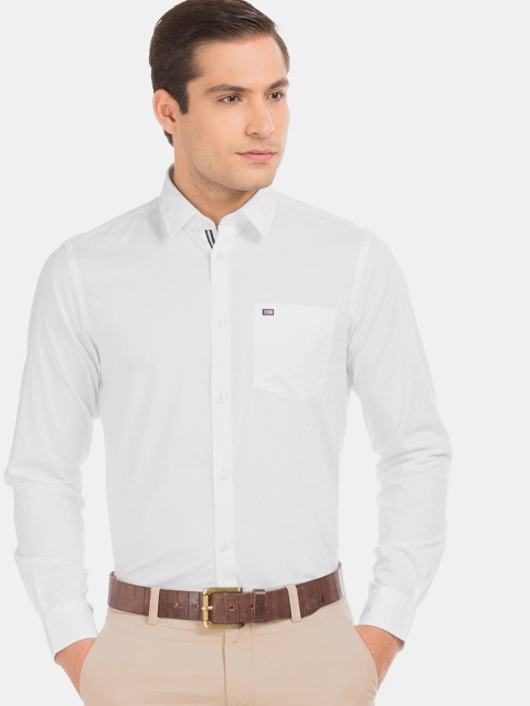 

Arrow Sport Men White Slim Fit Solid Formal Shirt