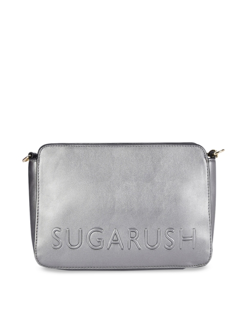 

Sugarush Grey Embellished Sling Bag