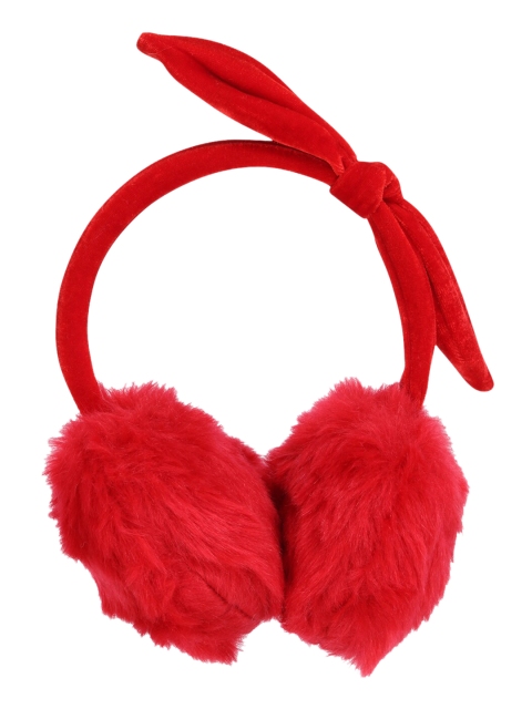 

CUTECUMBER Girls Red Fur Ear Muffs