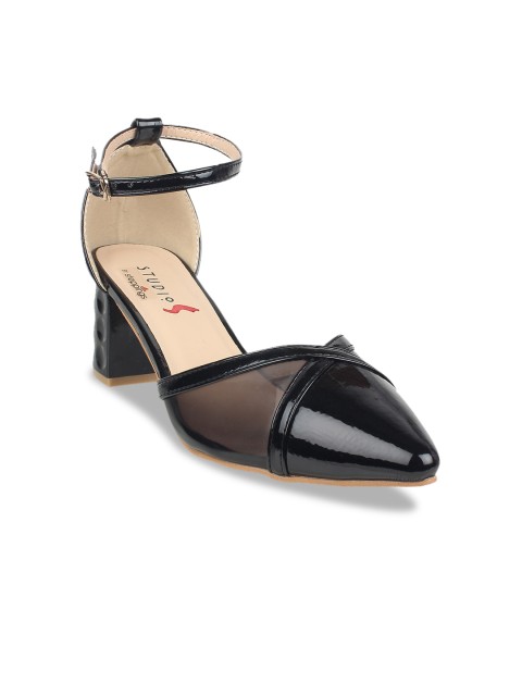 

STEPpings Women Black Solid Block Heels