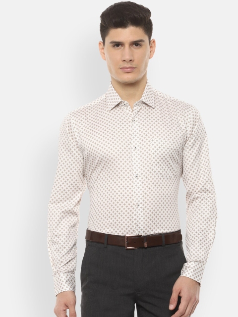 

Van Heusen Men White Regular Fit Printed Formal Shirt