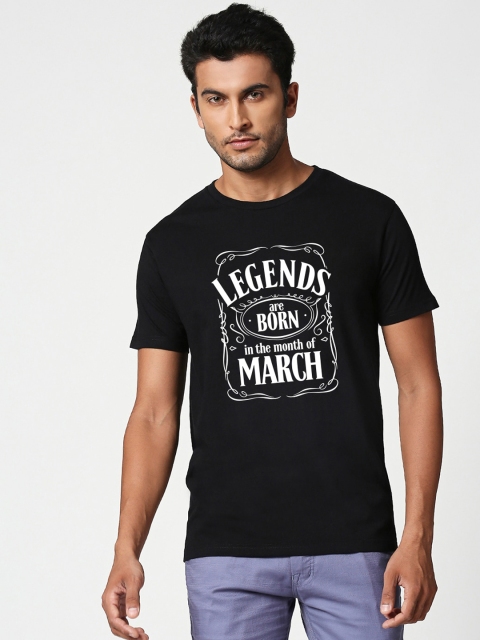 

Bewakoof Men Black Printed Round Neck T-shirt