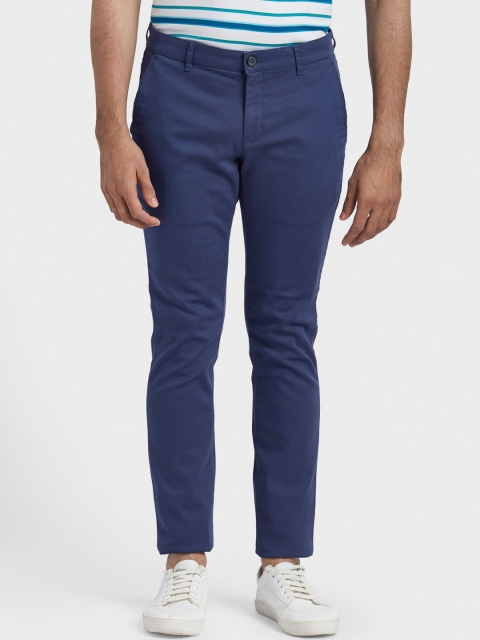 

ColorPlus Men Blue Regular Fit Solid Regular Trousers