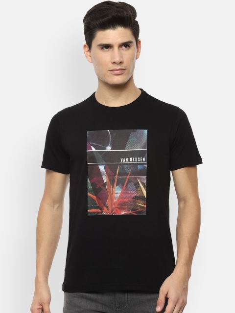 

Van Heusen Sport Men Black Printed Round Neck T-shirt