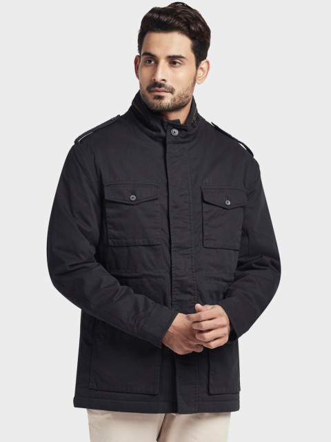 

ColorPlus Men Black Solid Tailored Jacket