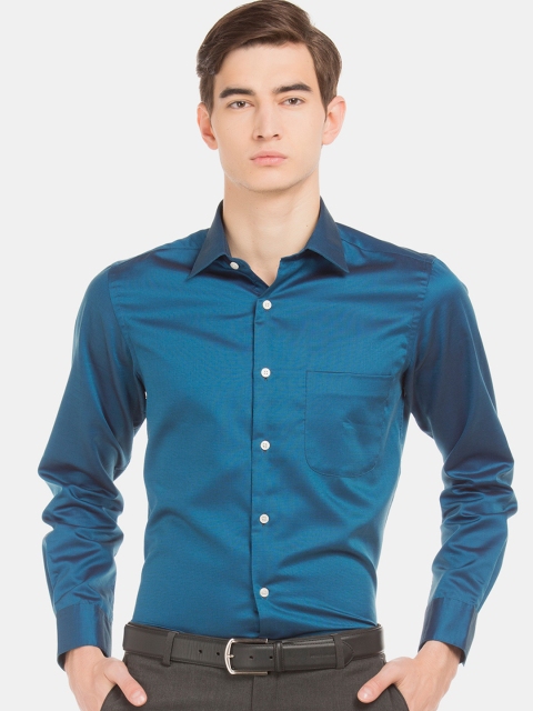 

Arrow Men Navy Blue Regular Fit Solid Formal Shirt