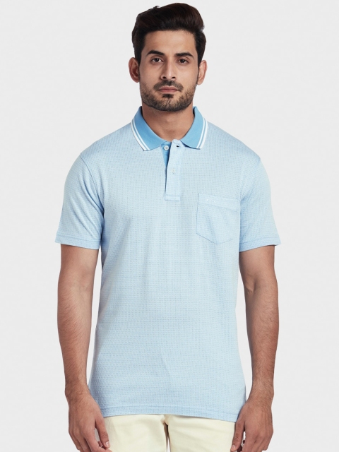 

ColorPlus Men Blue Solid Polo Collar T-shirt