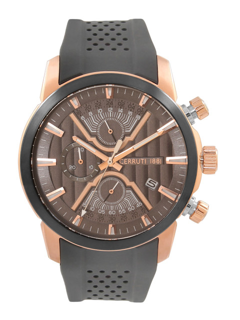 

Cerruti 1881 Men Brown & Grey Analogue Watch CRA21505