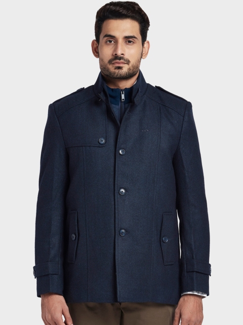 

ColorPlus Men Blue Solid Tailored Jacket