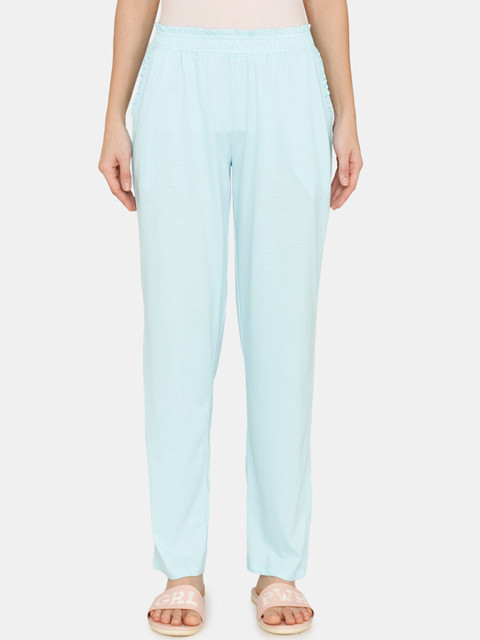 

Zivame Women Blue Solid Lounge Pants