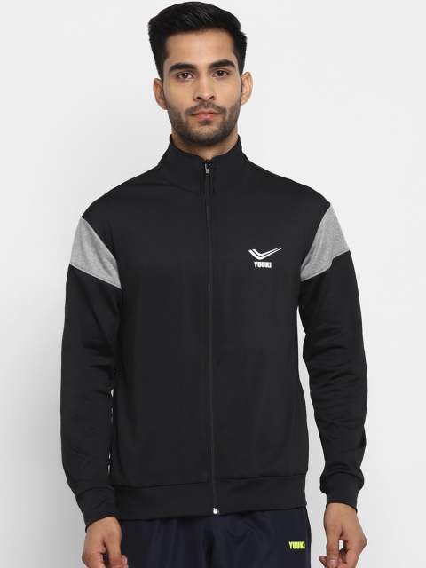 

Yuuki Men Black Solid Sporty Jacket