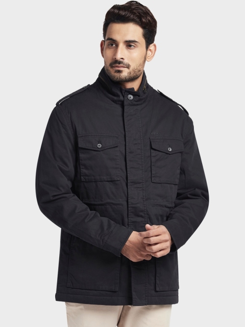 

ColorPlus Men Black Solid Padded Jacket