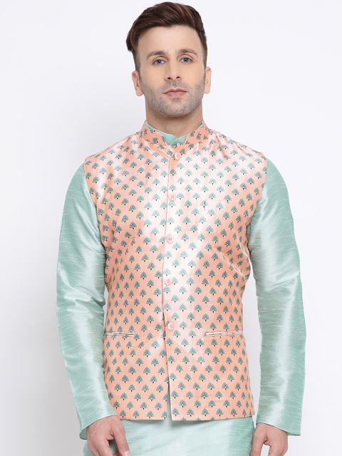

Namskar Ragular Fit Jacket For Mens, Pink