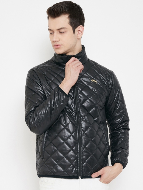 

JUMP USA Men Black Solid Lightweight Quilted Jacket
