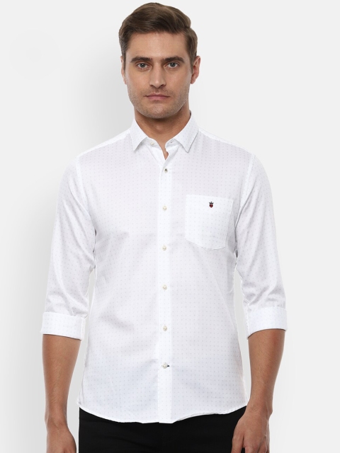 

Louis Philippe Sport Men White Slim Fit Printed Casual Shirt