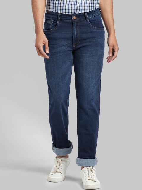 

Parx Men Navy Blue Slim Fit Mid-Rise Clean Look Jeans