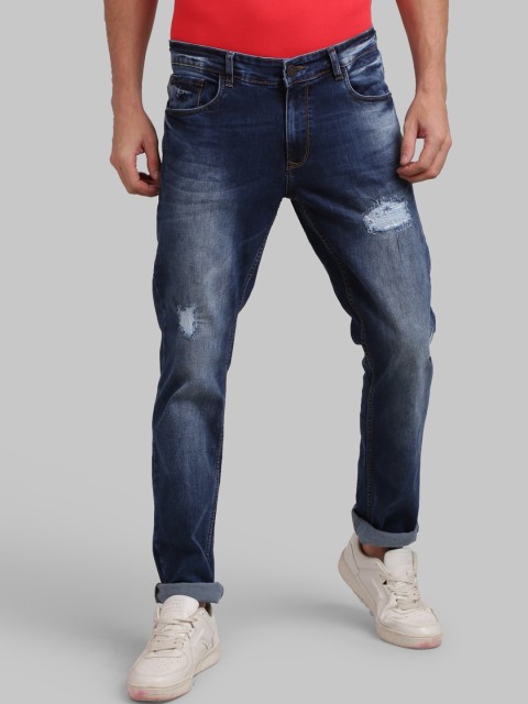 

Parx Men Blue Regular Fit Mid-Rise Mildly Distressed Jeans
