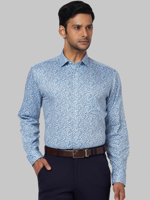 

Park Avenue Men Blue Regular Fit Printed Formal Shirt