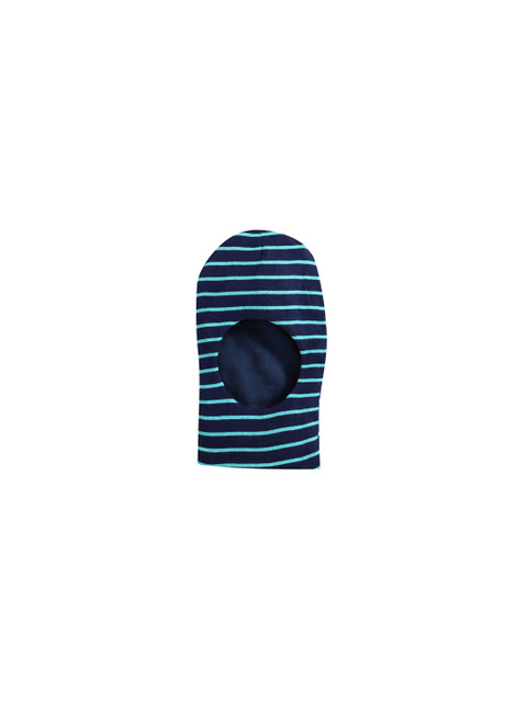 

BUMZEE Infant Kids Navy Blue & Green Striped Monkey Cap