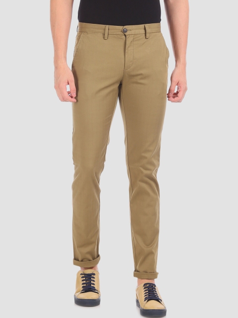 

Arrow Men Brown Regular Fit Solid Regular Trousers