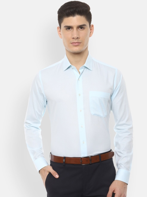 

Van Heusen Men Blue Slim Fit Printed Formal Shirt