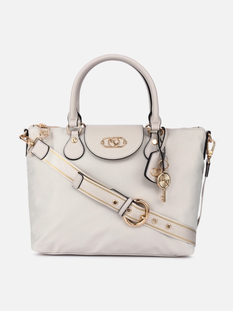 

LYN Off-White Solid Handheld Bag