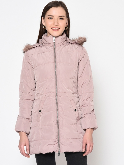 

METTLE Women Pink Solid Parka