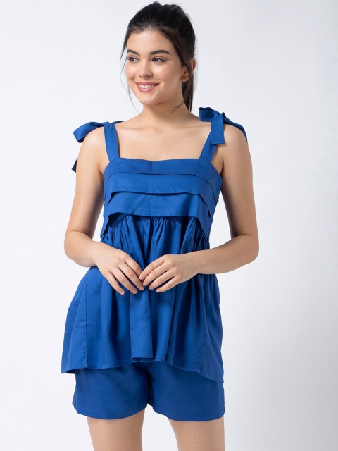 

ADORENITE Women Blue Night suit