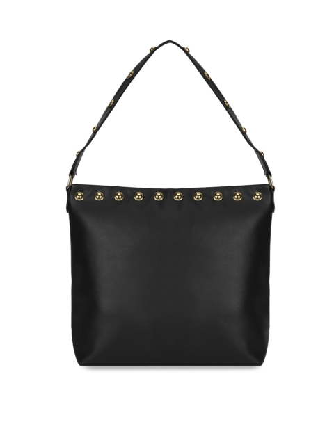 

Berrypeckers Black Solid Hobo Bag