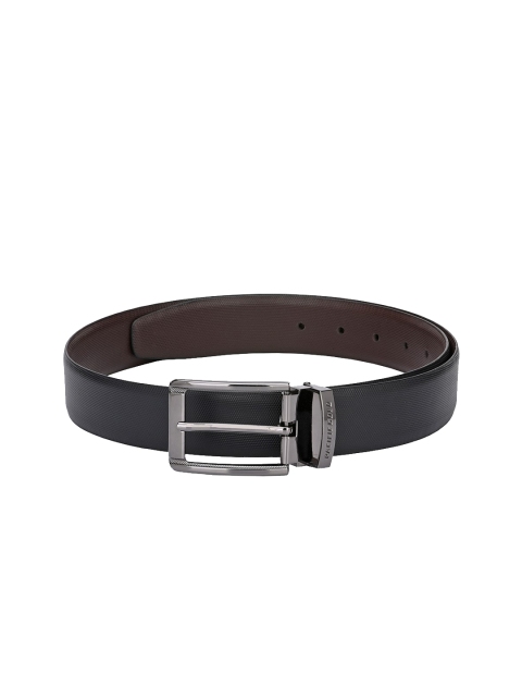 

Pacific Gold Men Black & Brown Textured Leather Belt