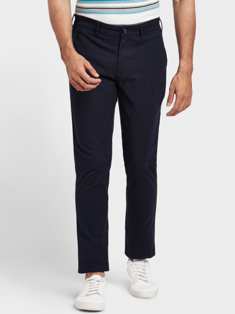

ColorPlus Men Blue Regular Fit Solid Regular Trousers