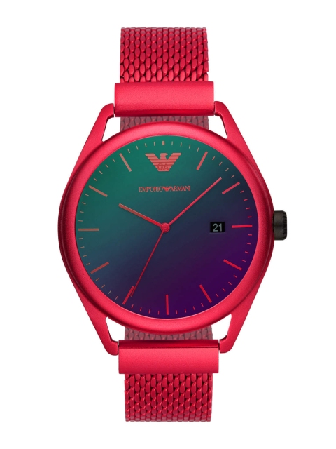 

Emporio Armani Men Purple & Red Analogue Watch AR11329